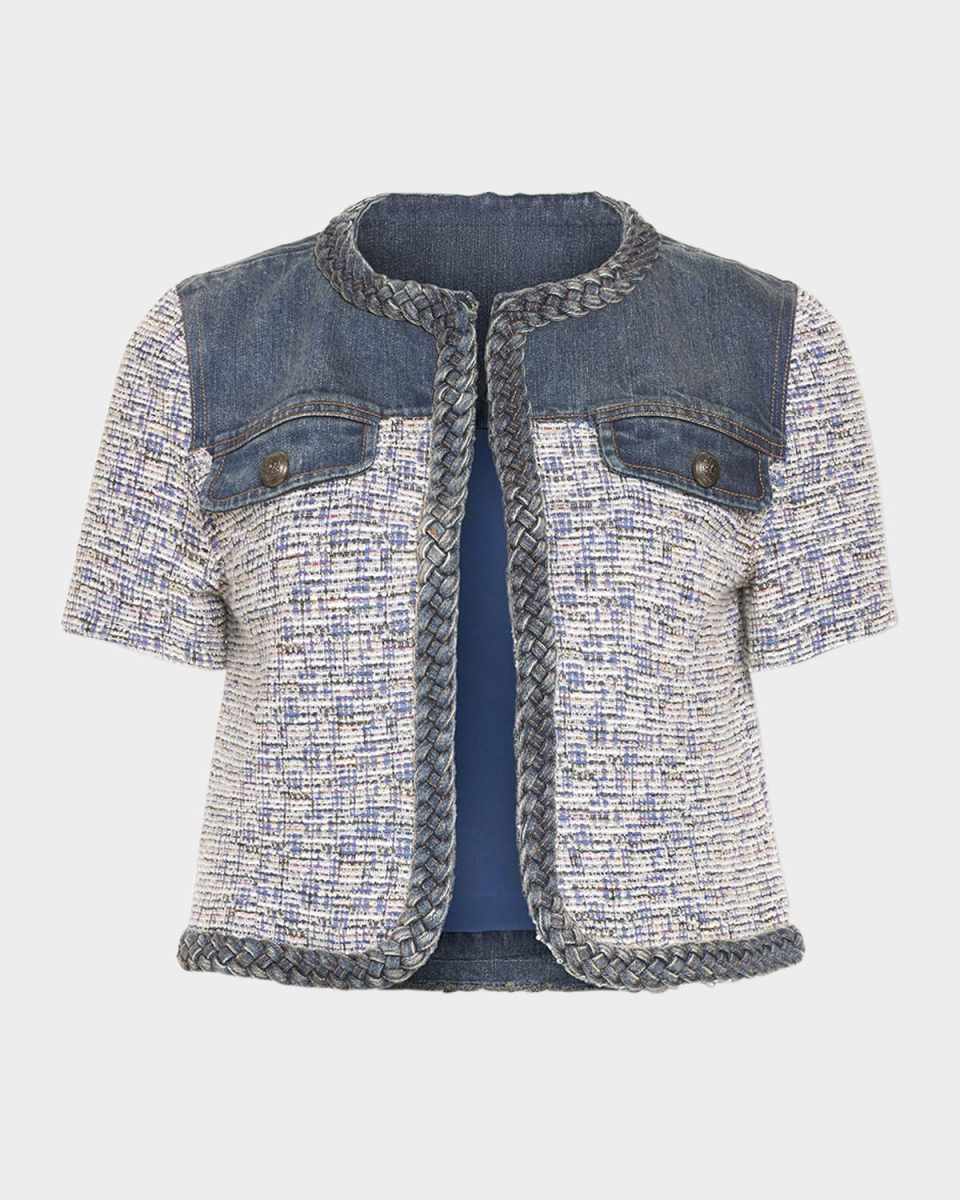 Libby Mixed-Media Jacket